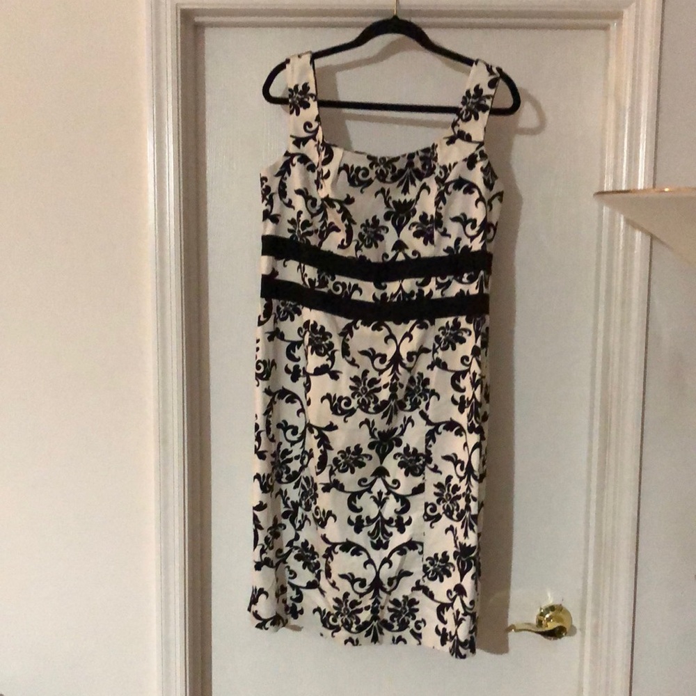 Black and White Floral Dress